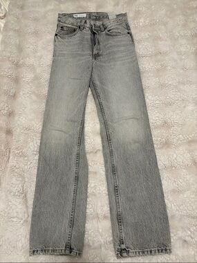 Zara Light Grey Vintage Wash Jeans